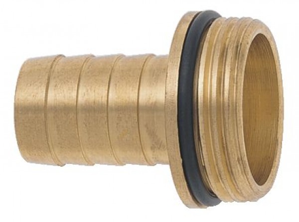 GEKA plus-1/3-Schlauchverschraubung, AG G 3/4" - 19mm MS mit O-Ring, VE: 10 Stück, 24.1763.9