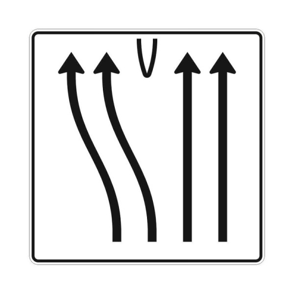 Stein HGS Überleitungstafel Verkehrszeichen StVO 501-50, Alform, RA2, RA2, Alform, 501-50.0006