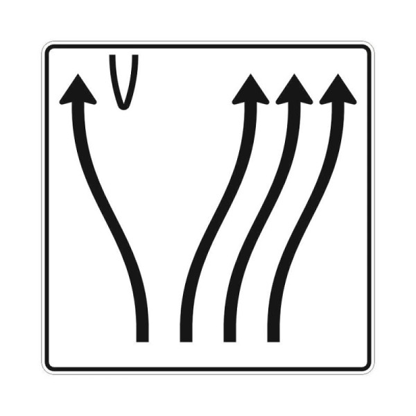 Stein HGS Überleitungstafel Verkehrszeichen StVO 501-73, Alform, RA1, RA1, Alform, 501-73.0004