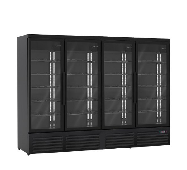 A&S Polarny Getränkekühlschrank 2.500 Liter, schwarz, 2.508 x 710 x 2.030 mm, KS-2500-N
