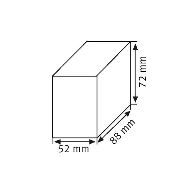 Schweißkraft Kohleblock zum Bearbeiten 88 x 72 x 52 mm, 1231026BB