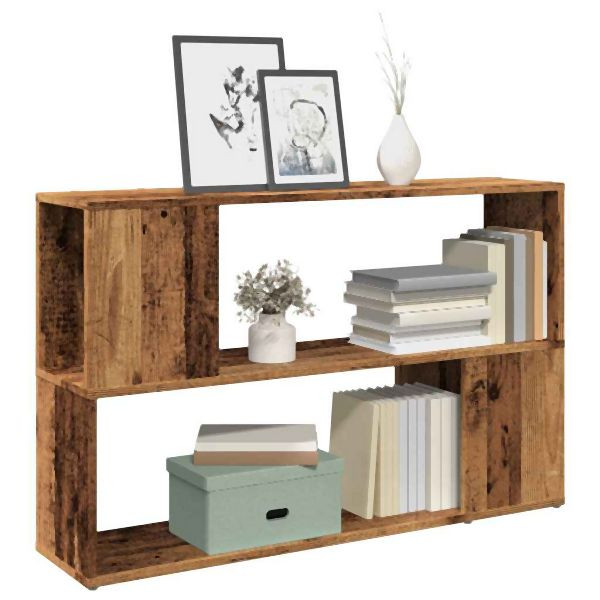vidaXL Bücherregal Altholz-Optik 100x24x63 cm Holzwerkstoff, 856740