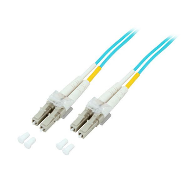 Dönges Patchkabel LWL, LC/LC 50/125y, OM3, 0,5 m, aqua, 15 m, 106344