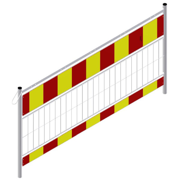 Stein HGS Schrankenzaun -Cordon Perfect-nach TL mit Tastleiste, 2,00 m / Typ 2 (RA2) / rot-gelb / 24 kg, 333202sk