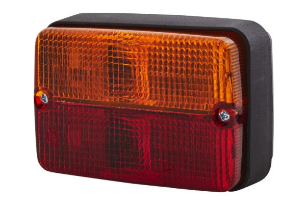 HELLA Heckleuchte, Glühlampe, 12V, Anbau/geschraubt, Lichtscheibenfarbe: rot/gelb, Kabel: 900mm, rechts/links, 2SD 997 131-367