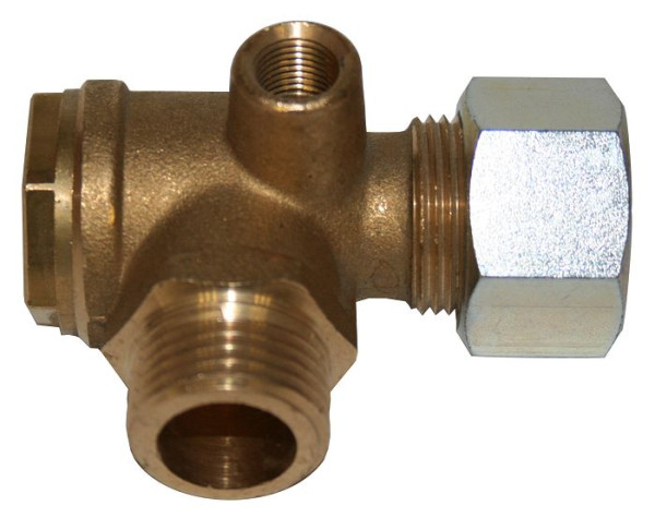 SBN Rückschlagventil 1/2" - 1/2" AG mit 15 mm Schneidring LU, 060201
