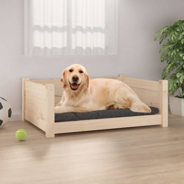 vidaXL Hundebett 75,5x55,5x28 cm Massivholz Kiefer, 821452