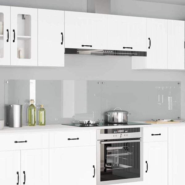vidaXL Küchenrückwand 2 pcs Transparent 120 x 50 cm Gehärtetes Glas, 3415492