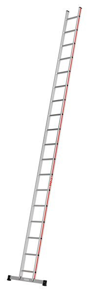 HYMER Sprossenanlegeleiter, 18 Sprossen, Länge 5,15 m, 401118