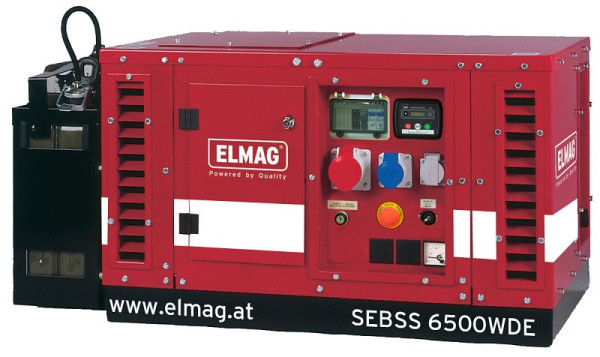 ELMAG Stromerzeuger SEBSS 12000WDE, mit HONDA- Motor GX630 (schallgedämmt), 53147