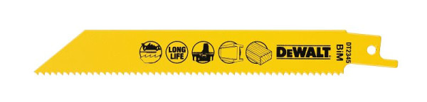 DeWalt Säbelsägeblatt BIM Uni 152mm, VE: 5 Stück, DT2345-QZ