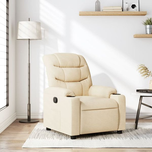 vidaXL Relaxsessel Farbe Creme Stoff, 374155, 8721012371125