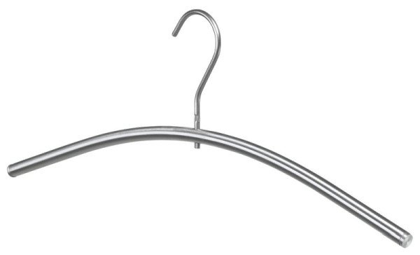 Deskin Kleiderbügel Edelstahl, Haken drehbar, Durchmesser 12 mm, B 464 mm, VE: 2 Stück, 239867