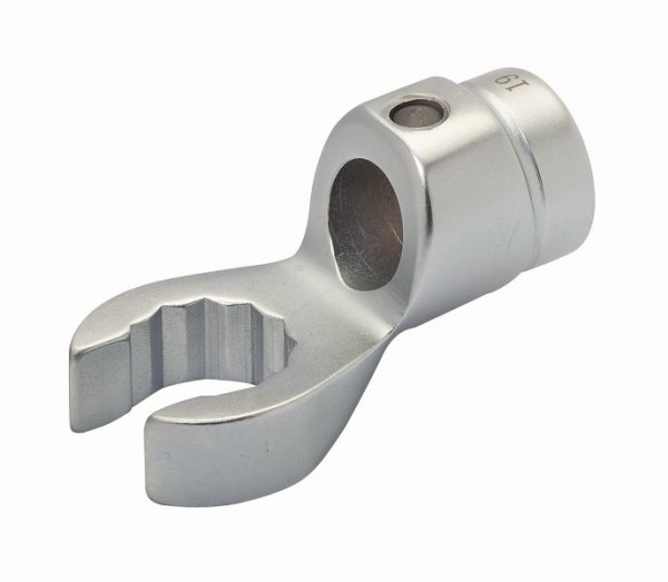 Bahco Offener Hahnenfuß-Ringschlüssel mit runder 16 mm Zapfenaufnahme, SW 13 mm, 169-13