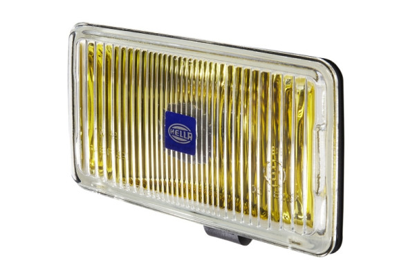 HELLA Halogen-Nebelscheinwerfer, Comet 450, 12V, rechteckig, Anbau, ECE-R19, gelbe Streuscheibe, Lichtscheibenfarbe: gelb, rechts/links, 1NB 005 860-221