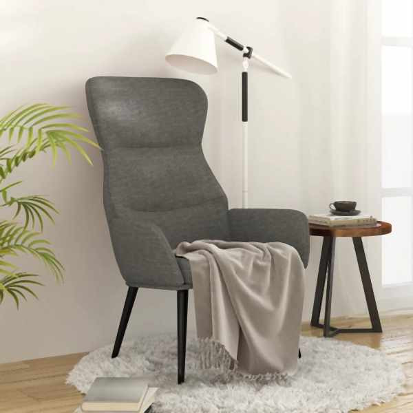 vidaXL Relaxsessel Hellgrau Stoff, Füllung: Schaumstoff, 341071
