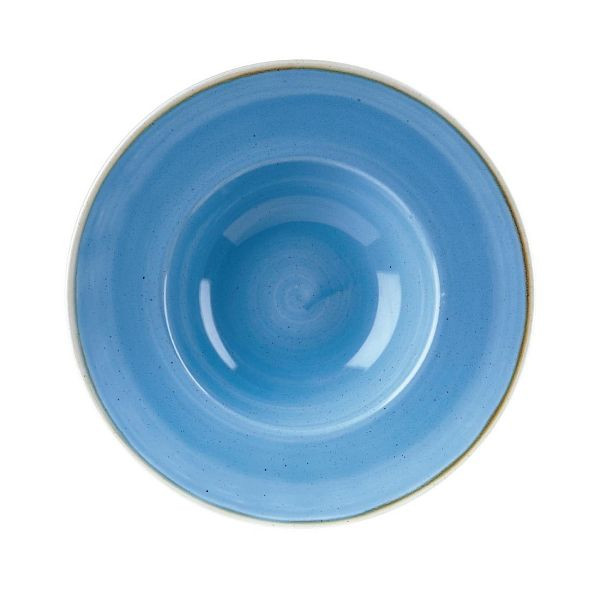 Churchill Stonecast, runde Schüssel mit breitem Rand, Kornblumenblau, 239 mm, (12 Stück), DF783