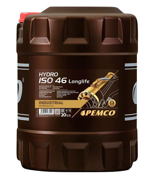 PEMCO Hydrauliköl 2102 Hydro ISO 46 LONGLIFE, VE: 20 l, PM2102-20