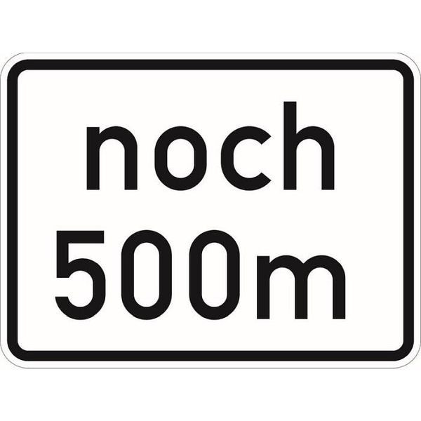 Stein HGS Noch ... m (gemäß VwV-StVO in Tunneln), Nr. 1001-32 (GVZ-Nr.), 450x600mm /RA2/Alform, 1001-32-222
