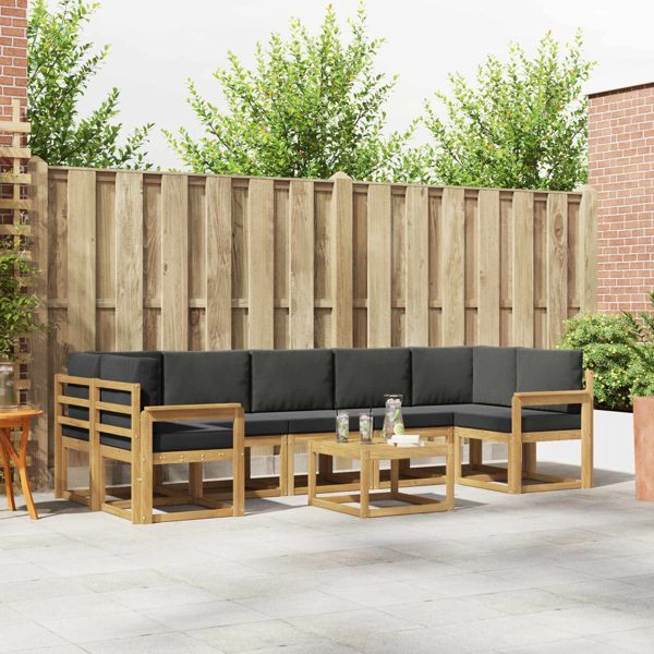 vidaXL Outdoor-Sofagarnitur 6-teilig, 3387376, 8721288778840