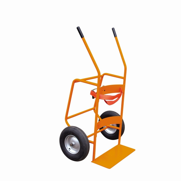 Eichinger Industrie Fasswagen mit luftgefüllten Reifen, reinorange, 22420000000000