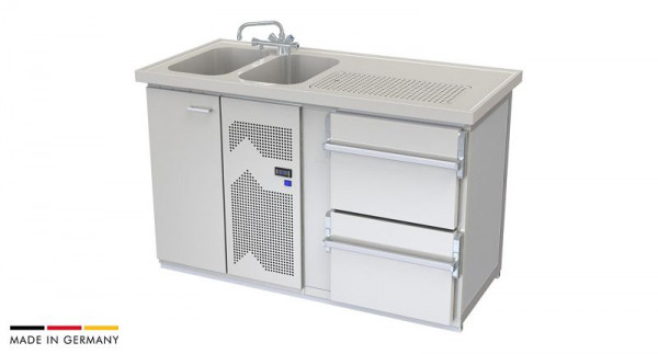 hefa Theke Brillant 1/2L-Z, Abmaße: 950 x 1.450 x 650/700 mm, Brillant 1/2L-Z