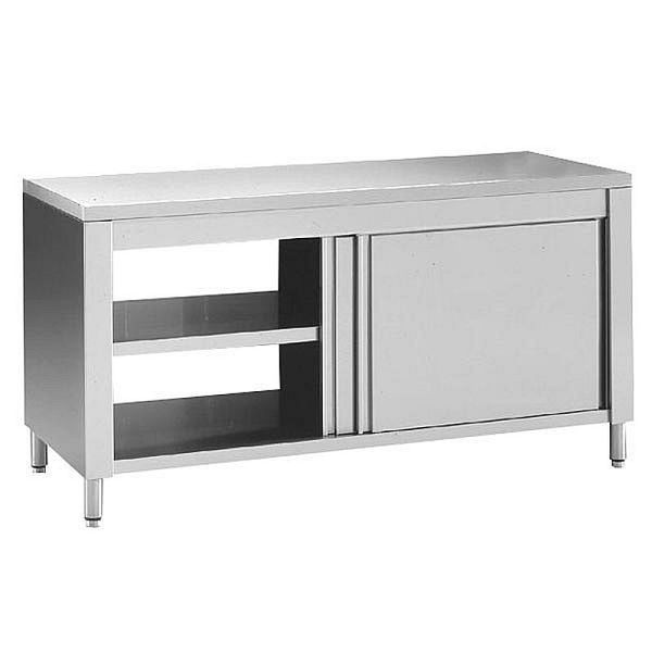 KBS Durchreicheschrank B 100cm x T 60cm, mit Schiebetüren ohne Aufkantung, 90310101