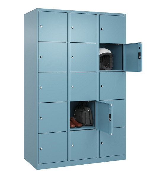 C+P Schließfachschrank Evolo PLUS, 15 Fächer, 1850x1200x500mm, 0010/0010, 049000-325 S10021