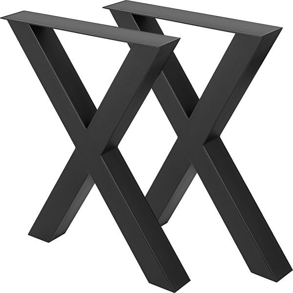 VEVOR Tischgestell Tischkufen Industriedesign 72x60cm Tischbeine Tischuntergestell, VE: 2 Stück, ZTHSCX720X600MM01V0