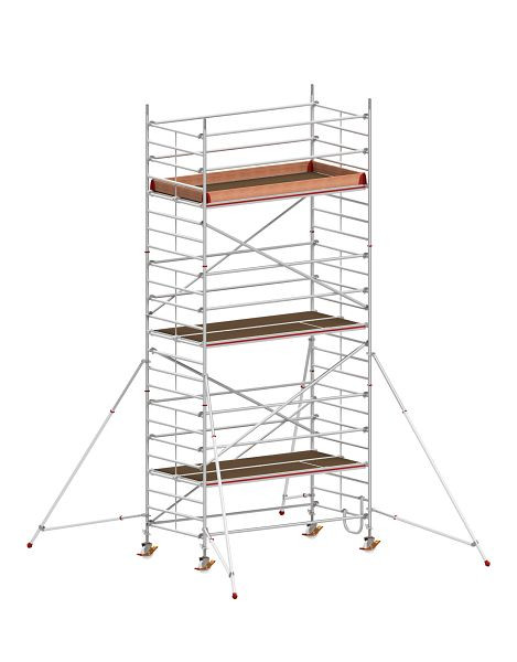 HYMER Fahrgerüst mit Ausleger, Bühnenlänge 2,95 m, Rahmenteilbreite 1,50 m, Reichhöhe 7,40 m, 837307