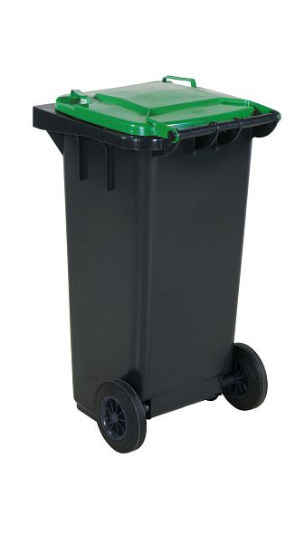 intra Müllbehälter 120 l, grüner Deckel, 2112031102