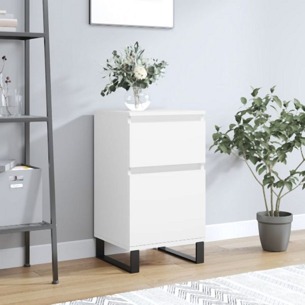 vidaXL Sideboard Weiß 40x35x70 cm Holzwerkstoff, 831164