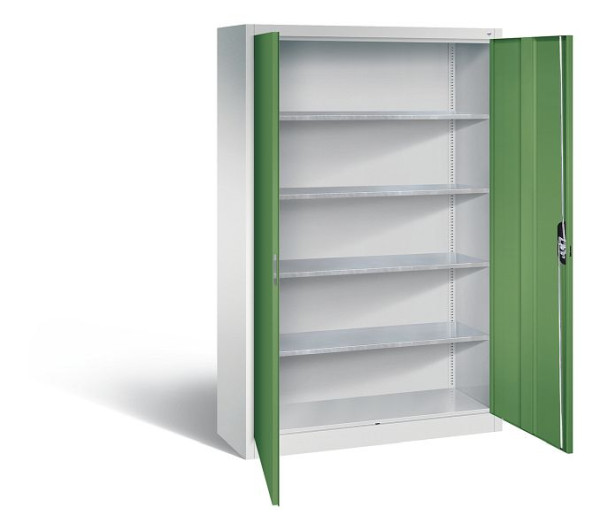 C+P Werkzeugschrank Acurado, H1950xB1200xT400mm, Farbe: Lichtgrau / Resedagrün, Muldengriff, 8930-00 S10391
