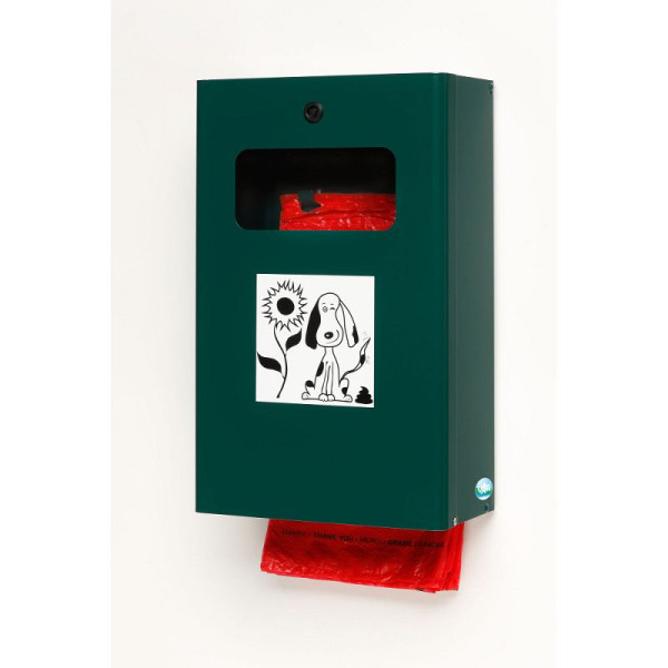 STEIN HGS Hundekotbeutelspender DS 6, Moosgrün (RAL 6005), 82074.0002