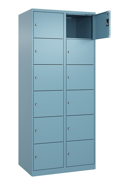 C+P Schließfachschrank Evolo PLUS, 12 Fächer, 1850x800x500mm, 0010/0010, 049000-226 S10021