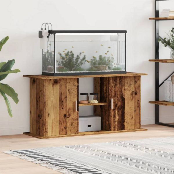 vidaXL Aquariumständer Altholz-Optik 121x41x58 cm Holzwerkstoff, 857282