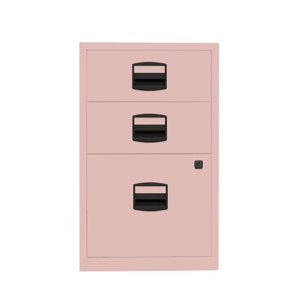 Bisley Home Beistellschrank PFA, 2 Universalschubladen, 1 HR-Schublade, 620 pastellpink, PFA3620