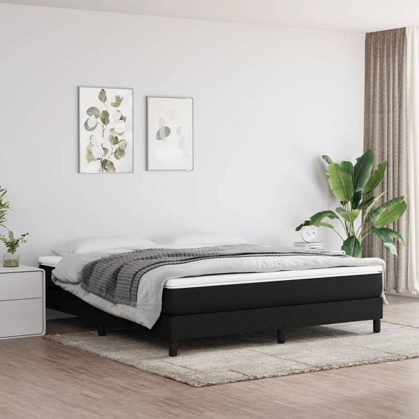 vidaXL Taschenfederkernmatratze Schwarz 180x200x20 cm Stoff, 347836