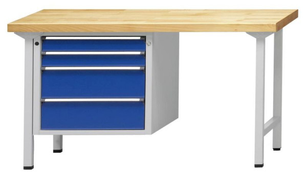 ANKE Werkbänke Kombiwerkbank, Modell 707 V, 1500 x 700 x 840 mm, RAL 7035/5010, UBP 40 mm, 410.200