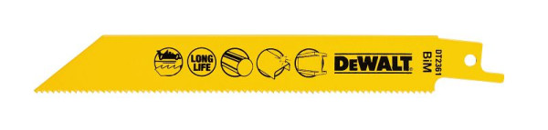 DeWalt Säbelsägeblatt BIM Metall 152mm, VE: 5 Stück, DT2361-QZ