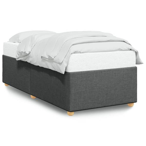 vidaXL Bettgestell Dunkelgrau 100x200 cm Stoff, 3284709