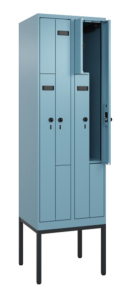 C+P Z-Spind Evolo PLUS, Gestell, 4 Fächer, 2120x600x500mm, 0010/0010, Drehriegel, 0490337-204 S10021