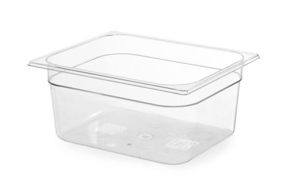 Hendi Gastronorm-Behälter 1/2, 4 L, PC (Polykarbonat), LxBxH: 325x265x65 mm, Transparent, 861431