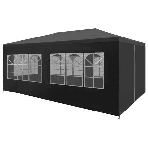 vidaXL Partyzelt 3x6 m Anthrazit, Stahl, 45102, 8718475709435