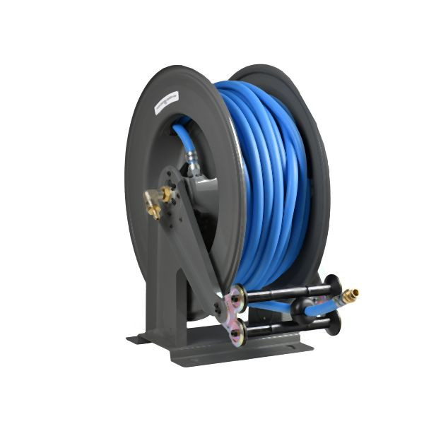 Ebinger Automatik Schlauchaufroller OSM 610, mit 25m - 12mm ID PVC-Pflanzenschutzschlauch, 1.610.241