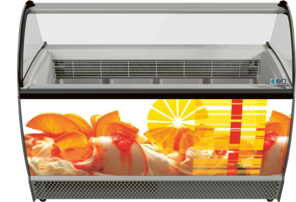 ISA Speiseeisvitrine ISABELLA LX 13, steckerfertig, statische Kühlung, 4532000018001
