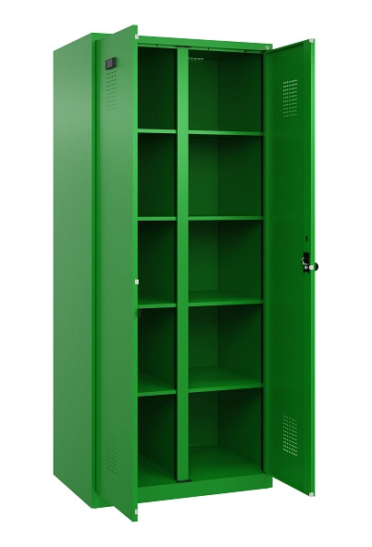 C+P Wäsche-Spind Evolo PLUS, 2 Abteile, 1850x800x500mm, 6037/6037, Verschluss Drehriegel, 049002-22B S10026