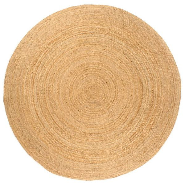 vidaXL Teppich Jute Geflochten 210 cm Rund, 343585, 8720286970638