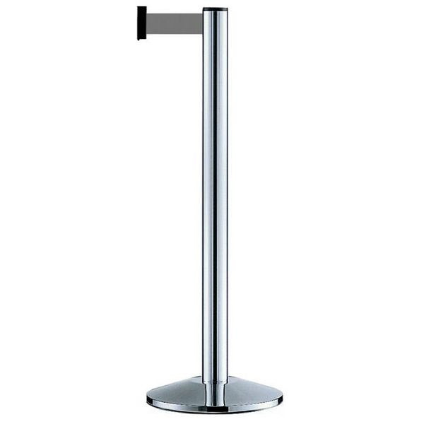 Stein HGS Personenleitsystem "Beltrac Classic" aus Aluminium, 2,3m, mobil, Fuß-Abdeckhaube (Kunststoff), Gurt: bordeaux, Standard-Gurtendstück, 11228-an-k902