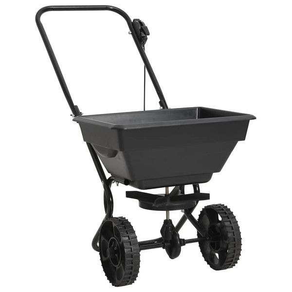 vidaXL Handstreuwagen Salzstreuer PVC und Stahl 92x46x70 cm 15 L, 142965